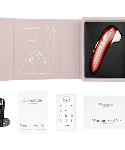 WOMANIZER - PRO VIBRANT CLITORAL STIMULATOR BURGUNDY WOMANIZER - PRO VIBRANT CLITORAL STIMULATOR BURGUNDY