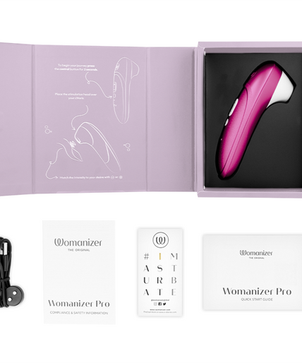 WOMANIZER - PRO VIBRANT CLITORAL STIMULATOR PINK WOMANIZER - PRO VIBRANT CLITORAL STIMULATOR PINK