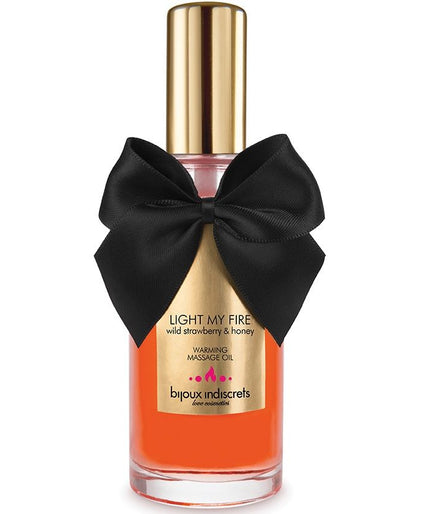BIJOUX - MASSAGE OIL HEAT EFFECT STRAWBERRY AROMA BIJOUX - MASSAGE OIL HEAT EFFECT STRAWBERRY AROMA