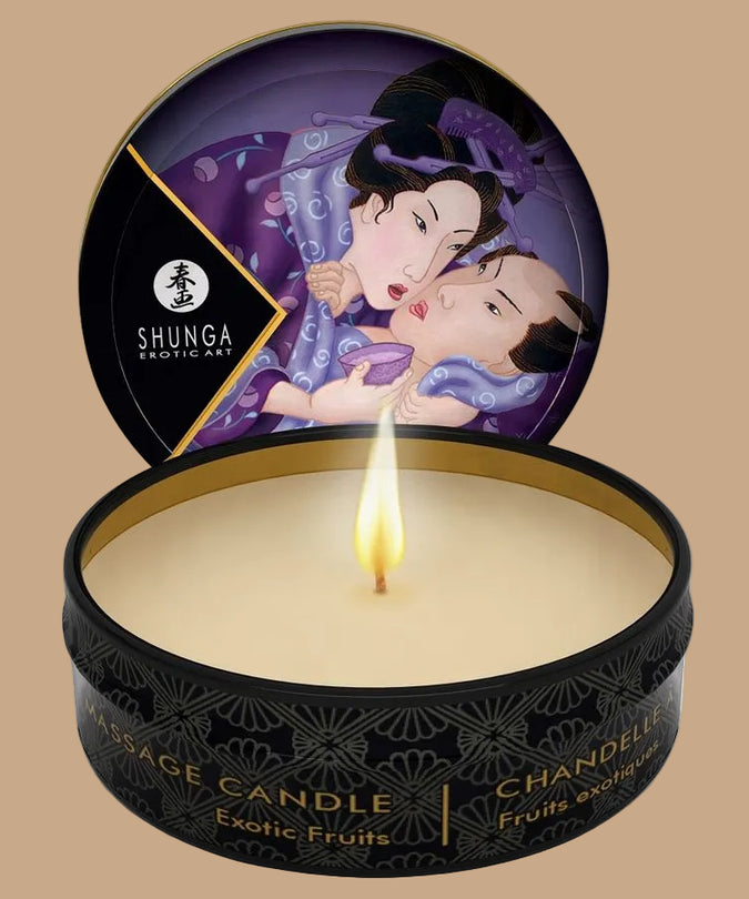 Shunga – Mini Caress by Candlelight Exotic Fruits Massage Candle 30ml