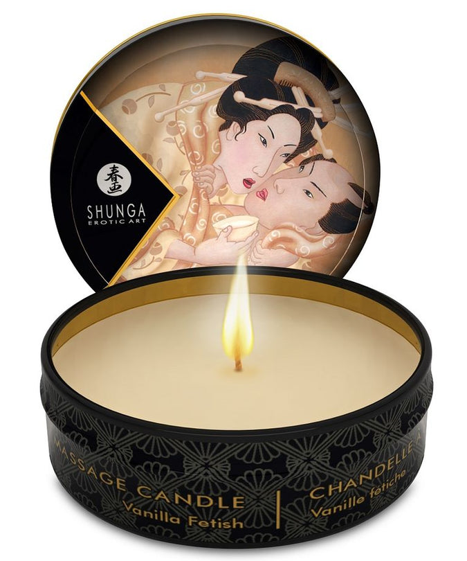 SHUNGA - MINI CARESS BY CANDELIGHT VANILLA MASSAGE CANDLE 30 ML