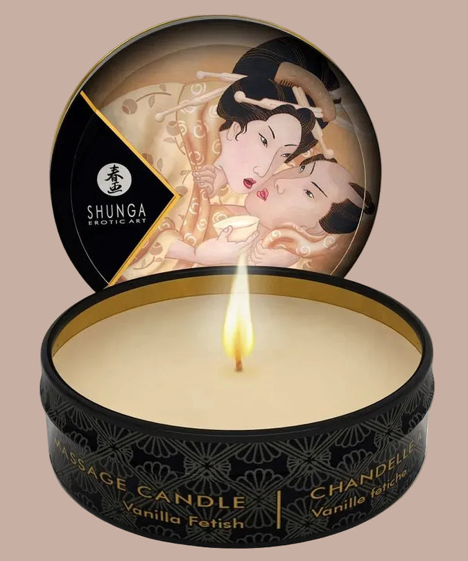 Shunga – Mini Caress bij Kaarslicht Vanille Massagekaars 30ml