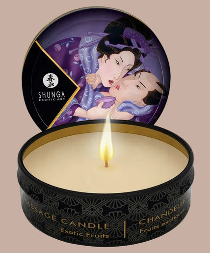Shunga – Mini Caress bij kaarslicht display massagekaarsen 24 stuks Shunga – Mini Caress bij kaarslicht display massagekaarsen 24 stuks