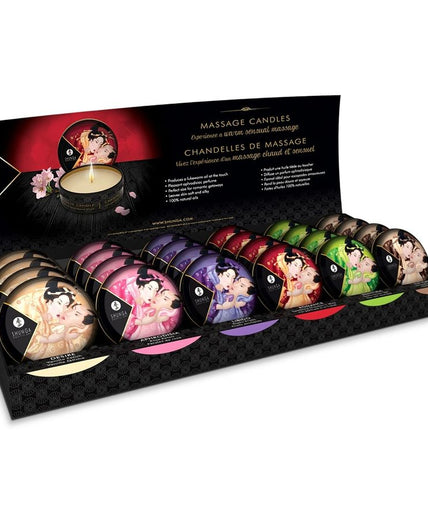 SHUNGA - MINI CARESS BY CANDLELIGHT DISPLAY MASSAGE CANDLES 24 UNITS SHUNGA - MINI CARESS BY CANDLELIGHT DISPLAY MASSAGE CANDLES 24 UNITS
