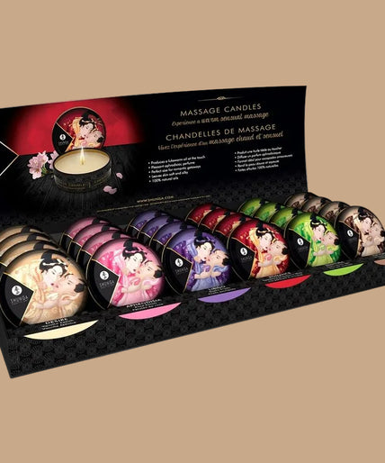 Shunga – Mini Caress by Candlelight Display Massage Candles 24 Units Shunga – Mini Caress by Candlelight Display Massage Candles 24 Units