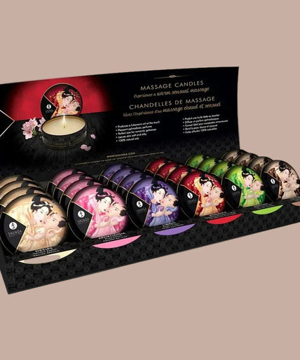 Shunga – Mini Caress by Candlelight Display Massage Candles 24 Units Shunga – Mini Caress by Candlelight Display Massage Candles 24 Units