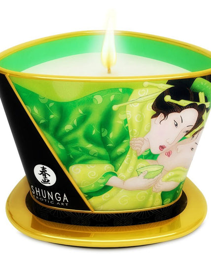 SHUNGA - MINI CARESS BY CANDELIGHT MASSAGE CANDLE T GREEN 170 ML SHUNGA - MINI CARESS BY CANDELIGHT MASSAGE CANDLE T GREEN 170 ML