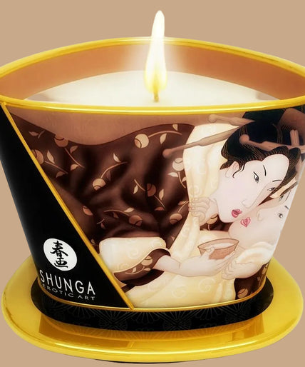 Shunga – Mini Caress by Candlelight Chocolate Massage Candle 170ml Shunga – Mini Caress by Candlelight Chocolate Massage Candle 170ml