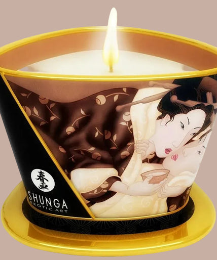 Shunga – Mini Caress by Candlelight Chocolate Massage Candle 170ml Shunga – Mini Caress by Candlelight Chocolate Massage Candle 170ml