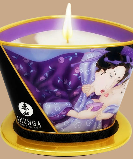 Shunga – Mini Caress by Candlelight Exotic Fruits Massage Candle 170ml Shunga – Mini Caress by Candlelight Exotic Fruits Massage Candle 170ml