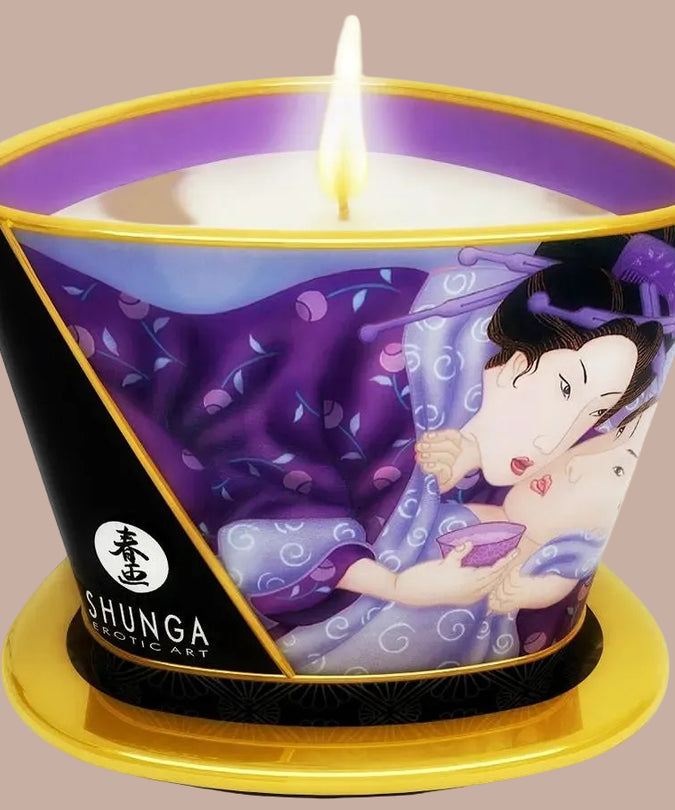 Shunga – Mini Streling bij Kaarslicht Exotisch Fruit Massagekaars 170ml