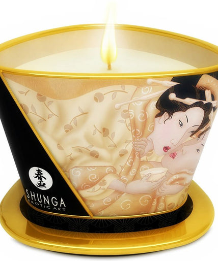 SHUNGA - MINI CARESS BY CANDELIGHT VANILLA MASSAGE CANDLE 170 ML SHUNGA - MINI CARESS BY CANDELIGHT VANILLA MASSAGE CANDLE 170 ML