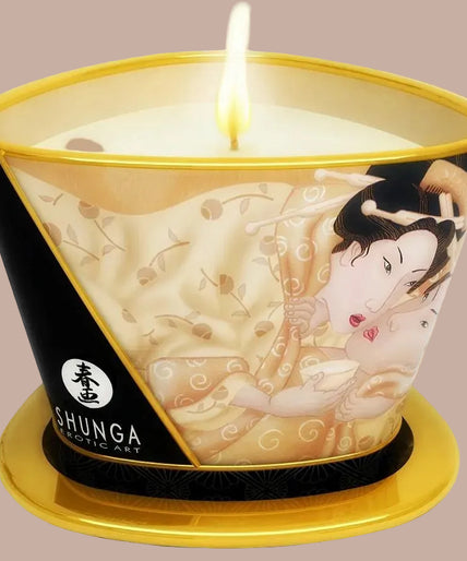 Shunga – Mini Caress by Candlelight Vanilla Massage Candle 170ml Shunga – Mini Caress by Candlelight Vanilla Massage Candle 170ml