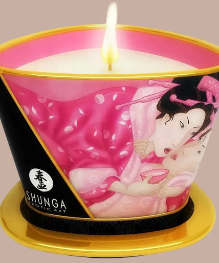 Shunga – Mini Caress by Candlelight Aphrodisiac Roses Massage Candle 170ml Shunga – Mini Caress by Candlelight Aphrodisiac Roses Massage Candle 170ml