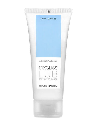 MIXGLISS - NATURAL WATER BASED LUBRICANT 70 ML MIXGLISS - NATURAL WATER BASED LUBRICANT 70 ML