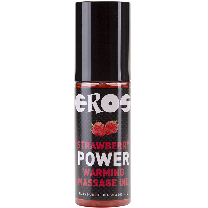 EROS AARDBEI POWER VERWARMENDE MASSAGE-OLIE