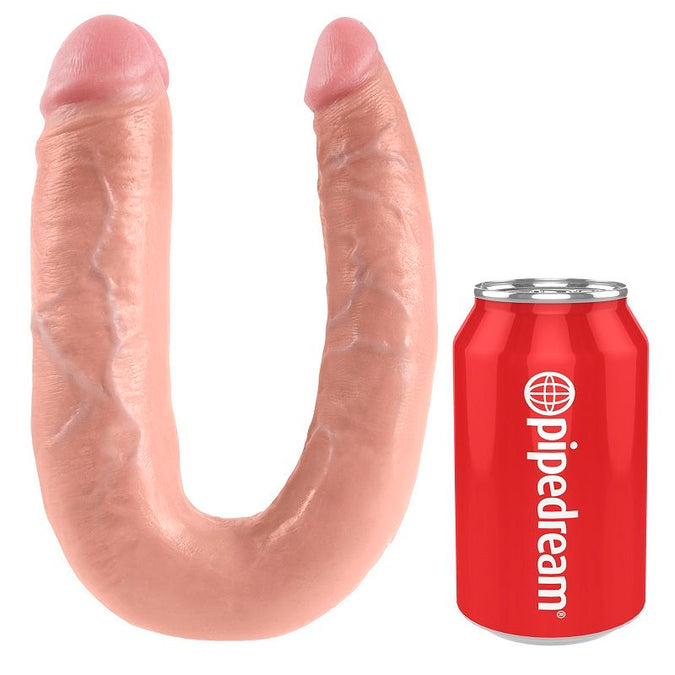 KING COCK - U-VORMIG GROOT DUBBEL PLEZIER VLEES 17.8 CM