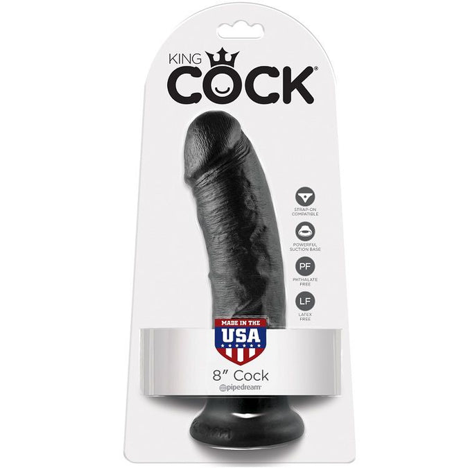 King Cock – Realistische Dildo Zwart 20,3 Cm