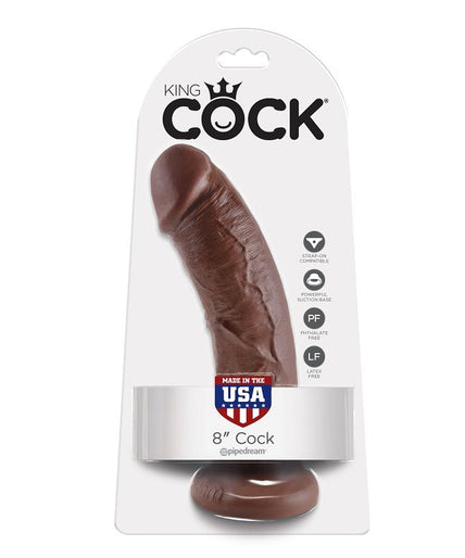KING COCK - 8 DILDO BROWN 20.3 CM KING COCK - 8 DILDO BROWN 20.3 CM