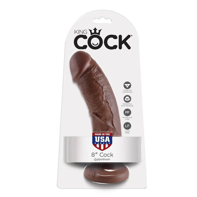 King Cock – 8 Dildo Brown 20.3 cm