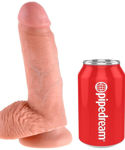 KING COCK - 7 DILDO FLESH WITH BALLS 17.8 CM KING COCK - 7 DILDO FLESH WITH BALLS 17.8 CM