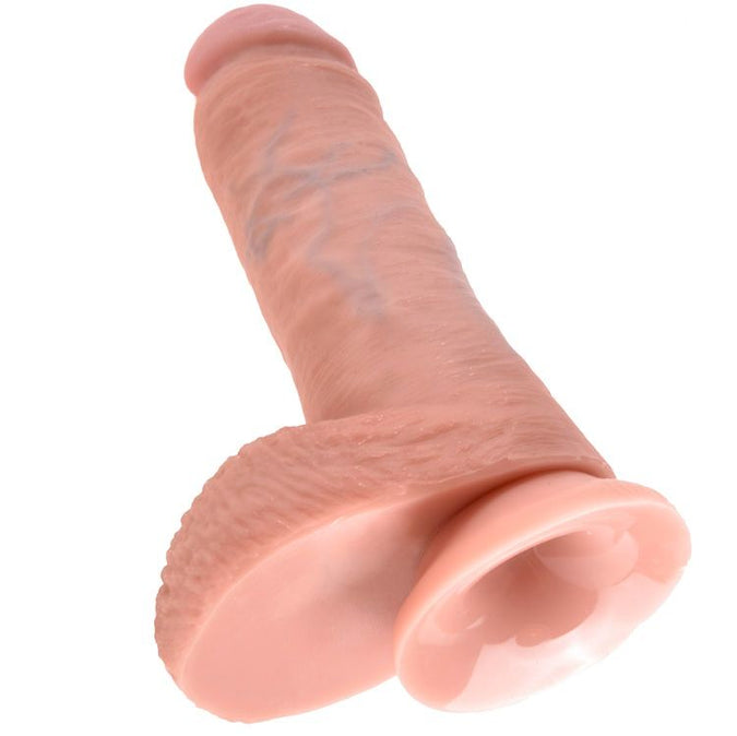 King Cock – 8 Dildo with Balls Flesh 20.3 cm