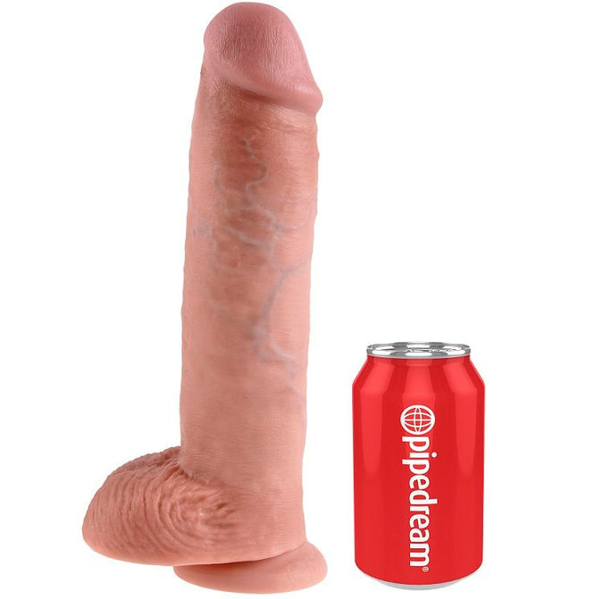 King Cock – 11 Dildo with Balls Flesh 28 cm