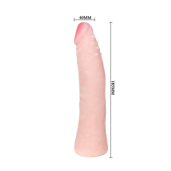 BAILE - REALISTISCHE SILICONEN DILDO MET HUIDGEVOEL 19 CM WILLEKEURIGE DOOSKLEUR