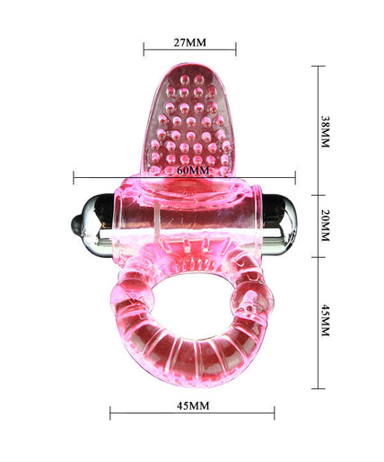 BAILE - SWEET ABS 10 RHYTHMS RING PINK VIBRATOR PENIS RING BAILE - SWEET ABS 10 RHYTHMS RING PINK VIBRATOR PENIS RING
