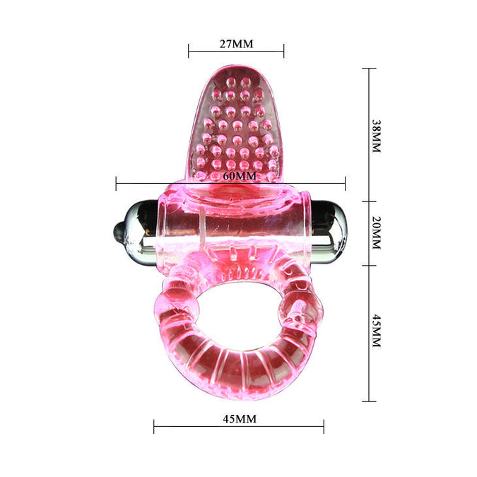 BAILE - SWEET ABS 10 RITMES RING ROZE VIBRERENDE PENISRING