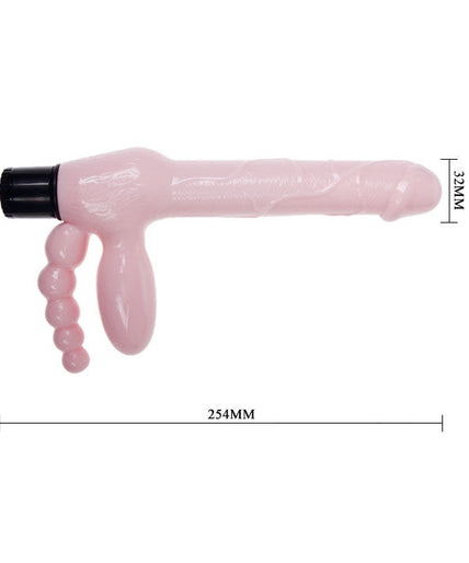 BAILE - TPR ROPELESS HARNESS WITH VIBRATION AND ANAL STIMULATION 25.4 CM BAILE - TPR ROPELESS HARNESS WITH VIBRATION AND ANAL STIMULATION 25.4 CM