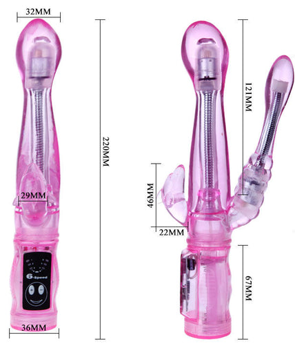 Baile – Flexibele Vibrator Met Anale Stimulator Baile – Flexibele Vibrator Met Anale Stimulator