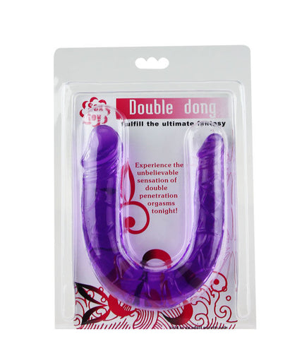 BAILE - DOUBLE DILDO IN LILAC FLEXIBLE JELLY BAILE - DOUBLE DILDO IN LILAC FLEXIBLE JELLY