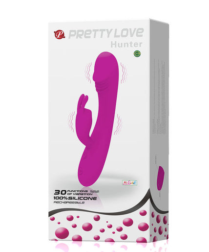 PRETTY LOVE - SMART VIBRATOR WITH RABBIT 30 HUNTER MODES PRETTY LOVE - SMART VIBRATOR WITH RABBIT 30 HUNTER MODES
