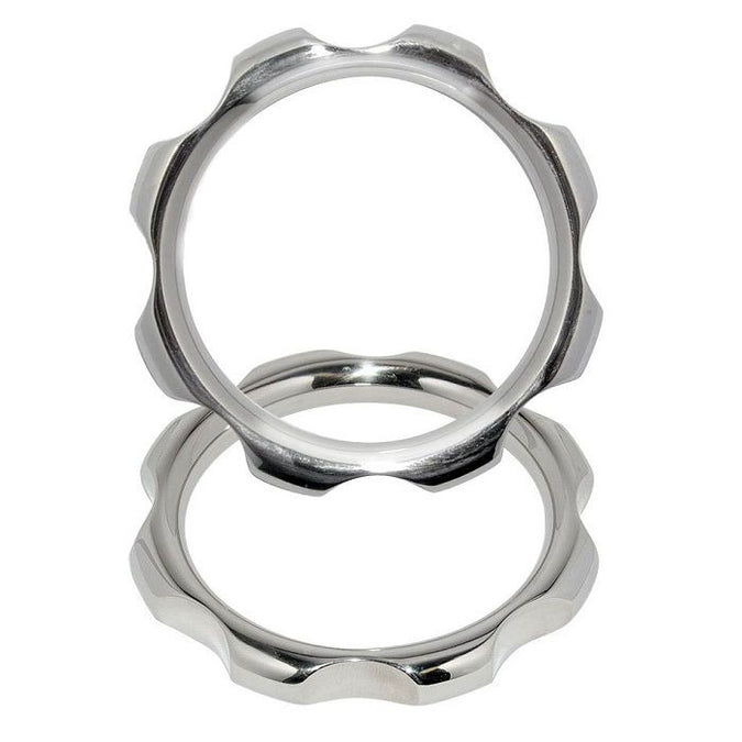 METAL HARD - METALEN TORSIERING VOOR PENIS EN TESTIKELS 45MM