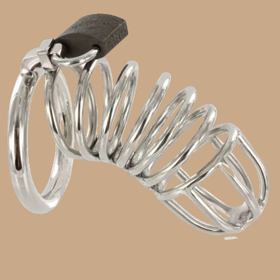 Metal Hard Cage Chastity Ring – Stainless Steel Metal Hard Cage Chastity Ring – Stainless Steel
