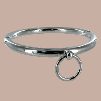 Metal Hard – BDSM-ketting met ring – 10 cm