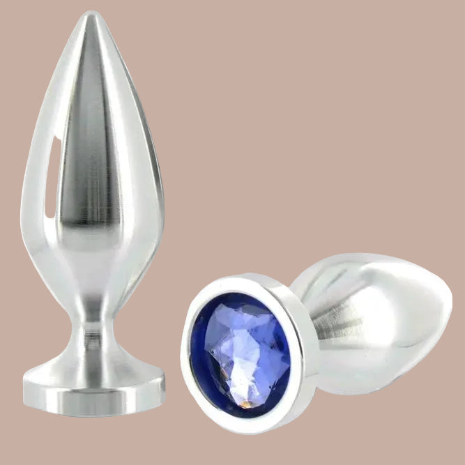 Metal Hard – Anal Plug Aluminum Crystal Large 10.16cm