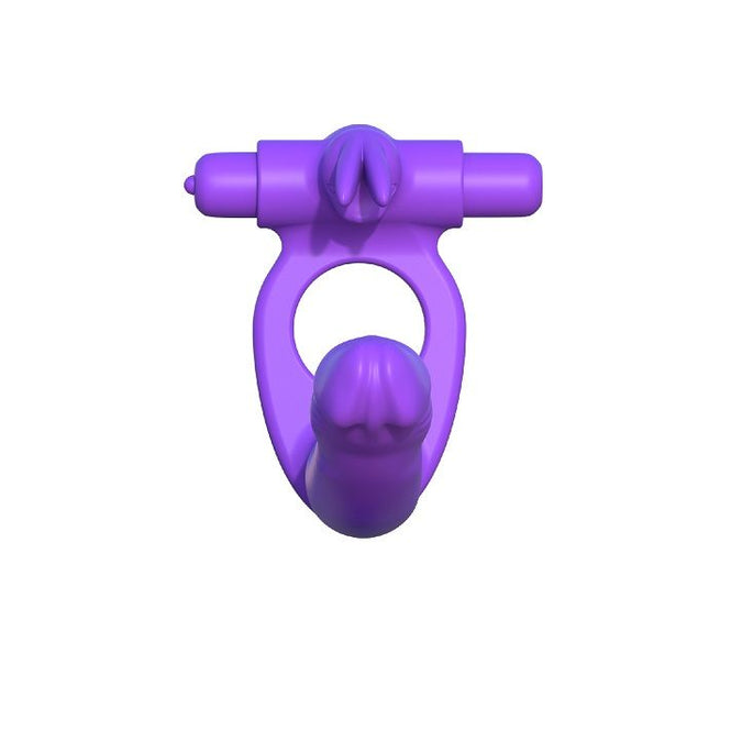 FANTASY C-RINGZ - SILICONE DUBBELE VIBRATOR KONIJN