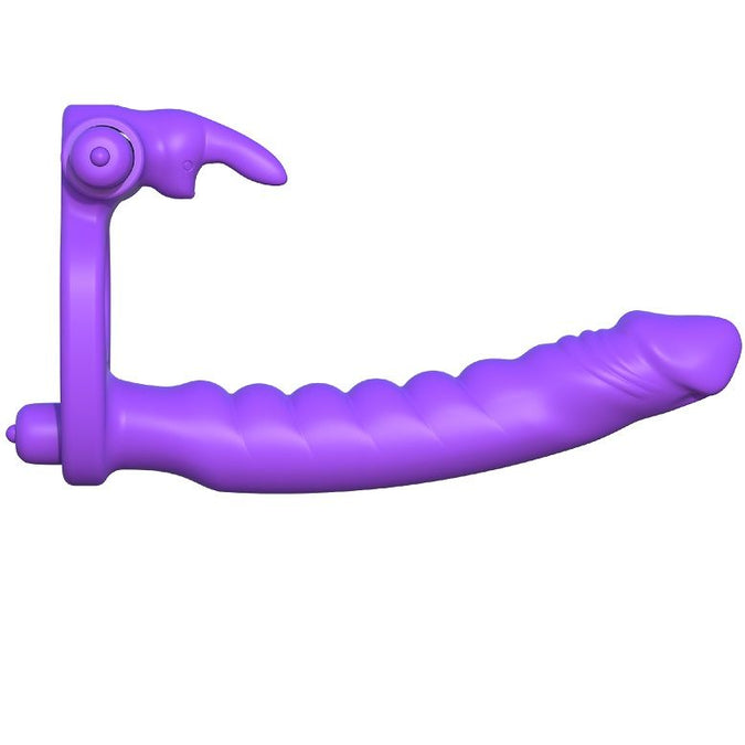 FANTASY C-RINGZ - SILICONE DUBBELE VIBRATOR KONIJN