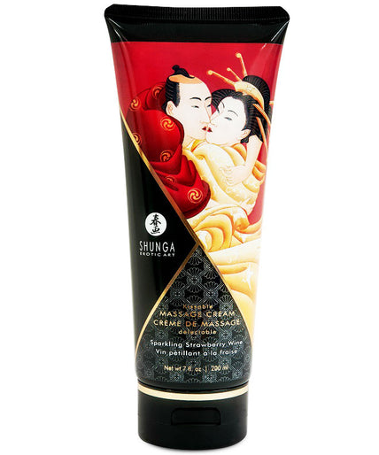 Shunga Strawberry & Cava Massage Cream 200ml Shunga Strawberry & Cava Massage Cream 200ml