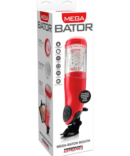 EXTREME TOYZ - PDX MEGA BATOR USB MALE MASTURBATOR MOUTH RED EXTREME TOYZ - PDX MEGA BATOR USB MALE MASTURBATOR MOUTH RED
