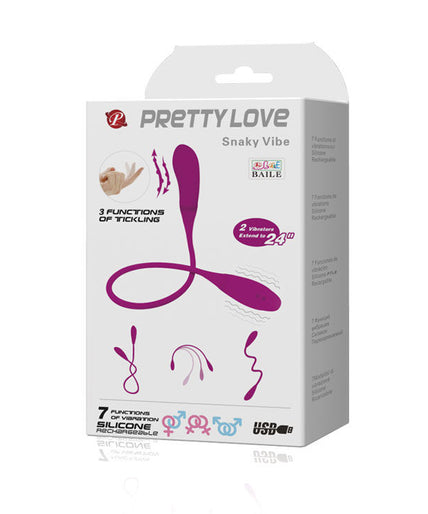 PRETTY LOVE - SMART SNAKY VIBE VIBRATOR 7 V + 3 TICKLING PRETTY LOVE - SMART SNAKY VIBE VIBRATOR 7 V + 3 TICKLING