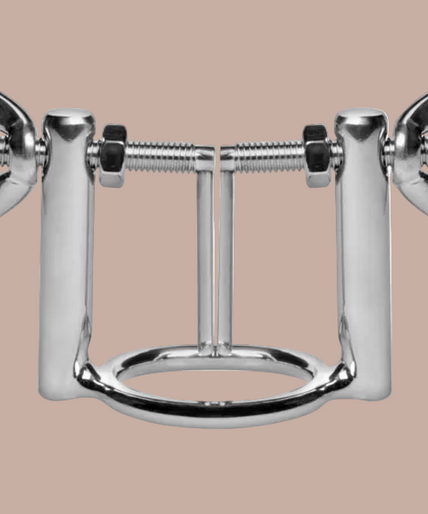 Metal Hard – Gland Ring With Urethral Dilator Press Metal Hard – Gland Ring With Urethral Dilator Press