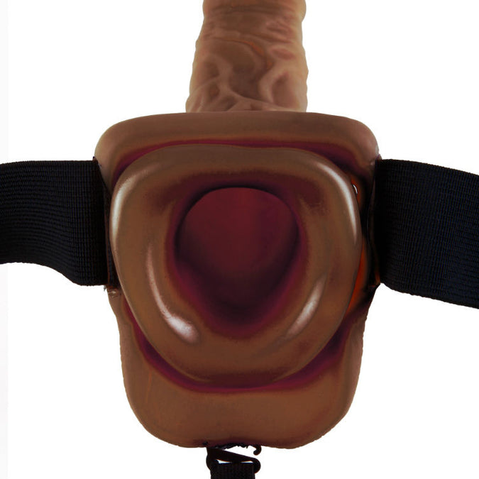 FETISH FANTASY SERIES - SERIE 9 HOLLE STRAP-ON MET BALLEN 22.9CM BRUIN