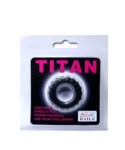 BAILE - TITAN COCKRING BLACK 2 CM BAILE - TITAN COCKRING BLACK 2 CM