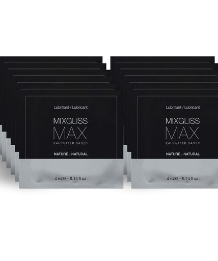 MIXGLISS - MAX ANAALDILATATOR GLIJMIDDEL VERPAKKING VAN 12 EENMALIGE DOSES VAN 4ML MIXGLISS - MAX ANAALDILATATOR GLIJMIDDEL VERPAKKING VAN 12 EENMALIGE DOSES VAN 4ML