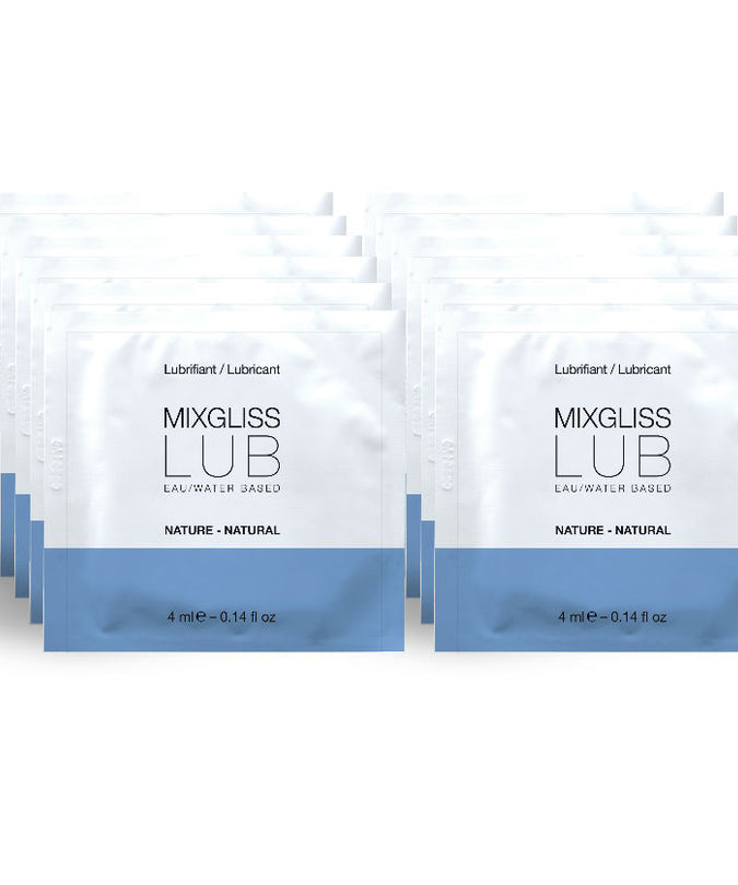 MIXGLISS - NATUURLIJK WATERGEDRAGEN GLIJMIDDEL 12 ENKELE DOSES 4 ML