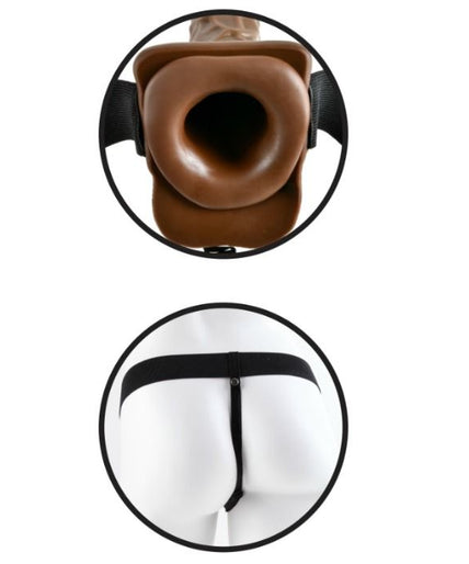 FETISH FANTASY SERIES - SERIES 7 HOLLOW STRAP-ON WITH BALLS FETISH FANTASY SERIES - SERIES 7 HOLLOW STRAP-ON WITH BALLS