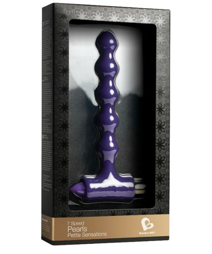ROCKS-OFF - ANAL PLUG WITH VIBRATION AND RIVERLES PETITE SENSATIONS PEARLS ROCKS-OFF - ANAL PLUG WITH VIBRATION AND RIVERLES PETITE SENSATIONS PEARLS